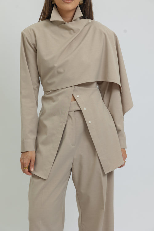 Karoline Cape Shirt