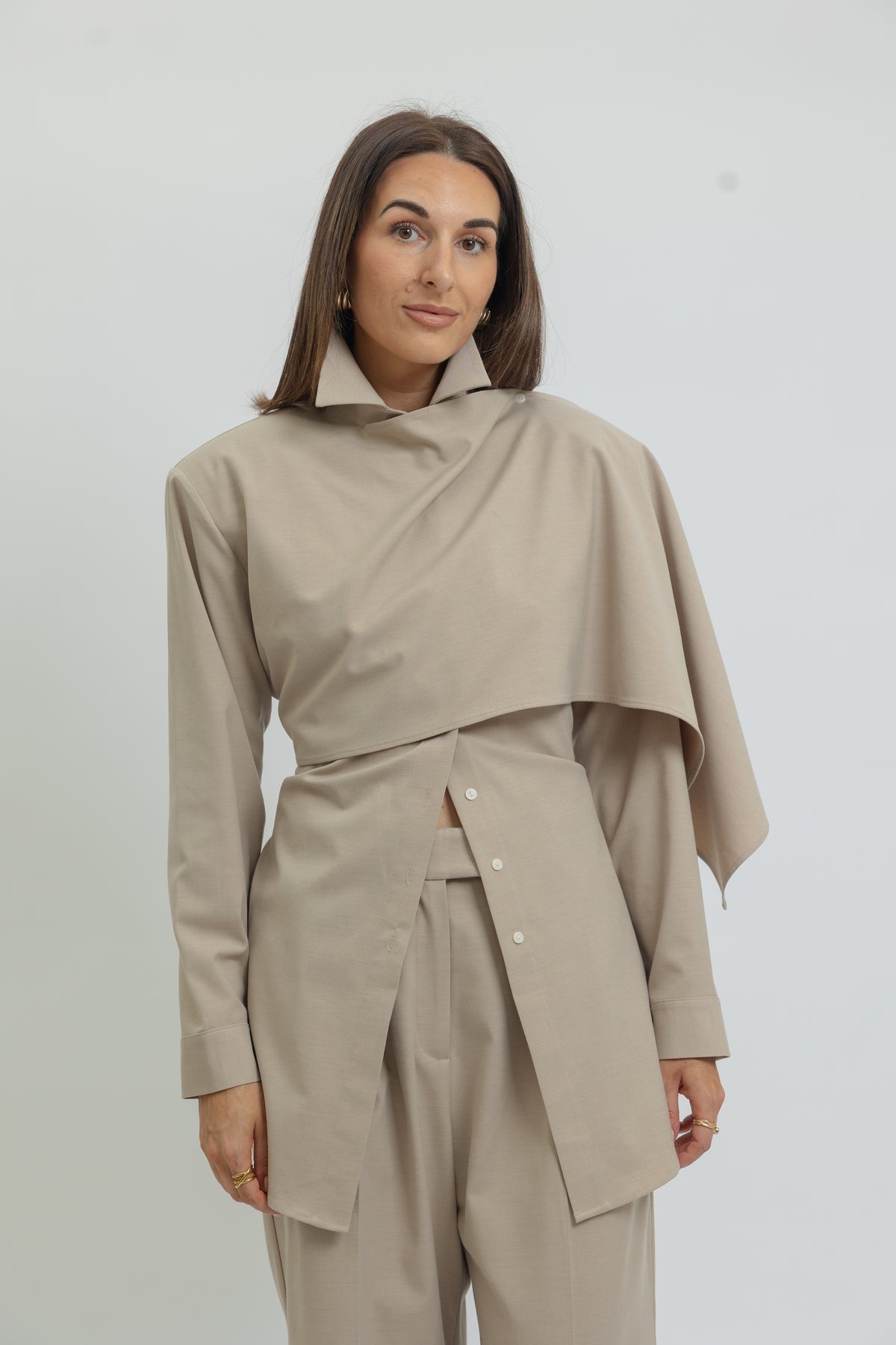 Karoline Cape Shirt