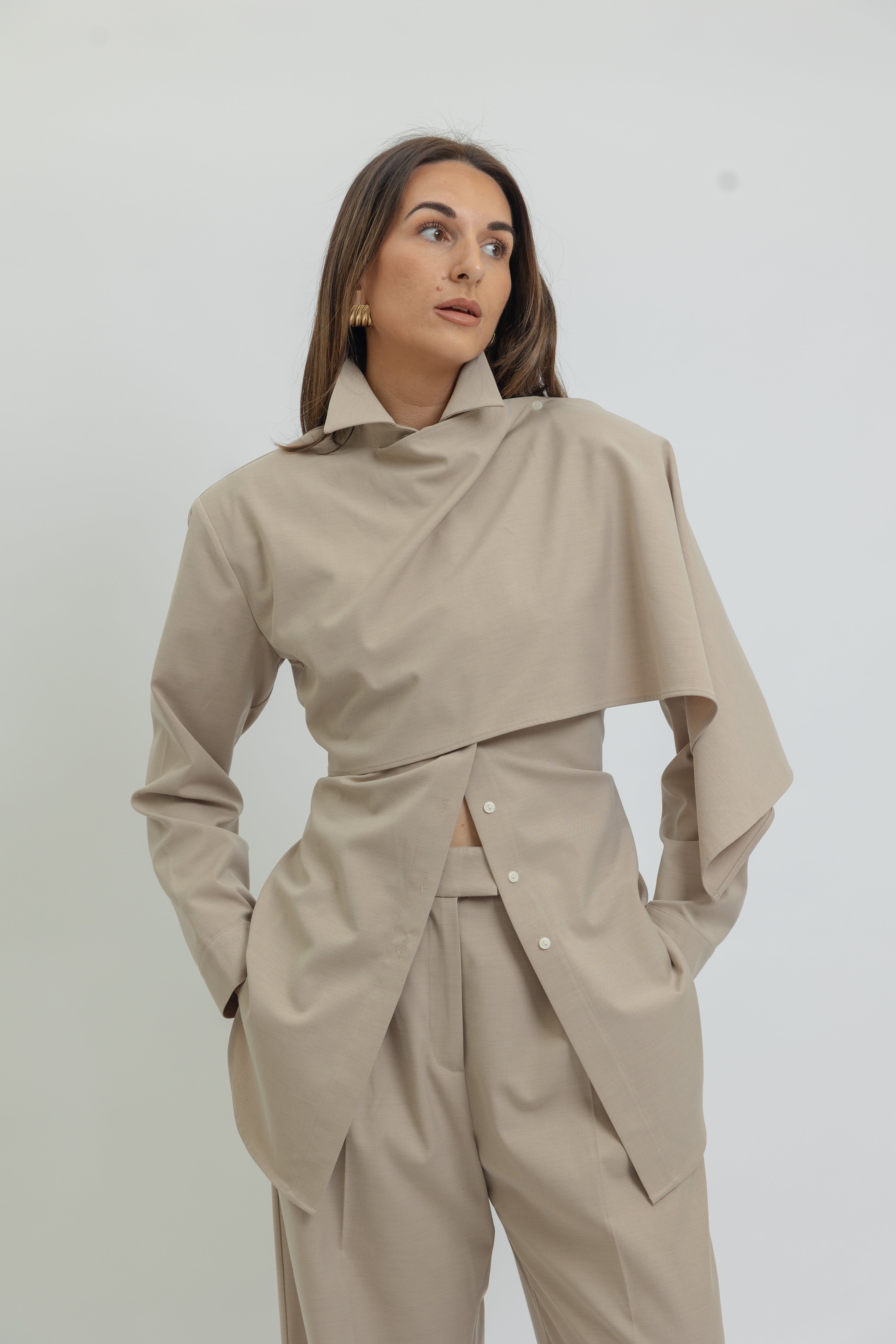 Karoline Cape Shirt