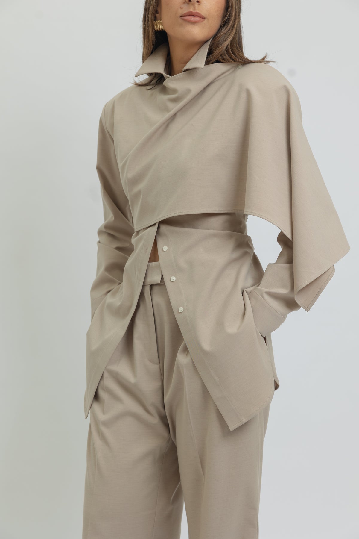 Karoline Cape Shirt