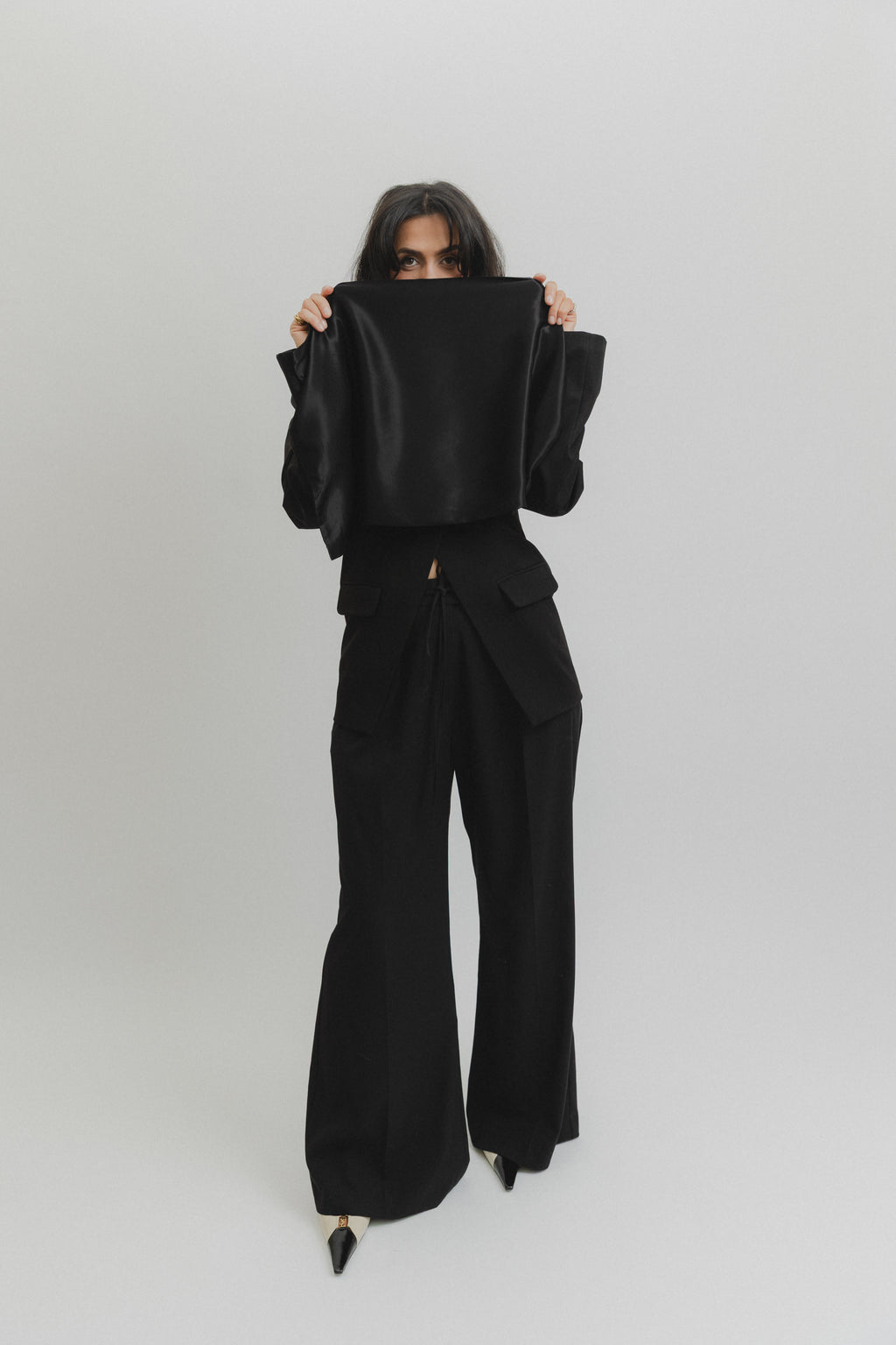 Sara lace pants black