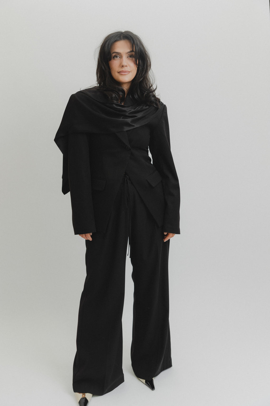Sara cape blazer