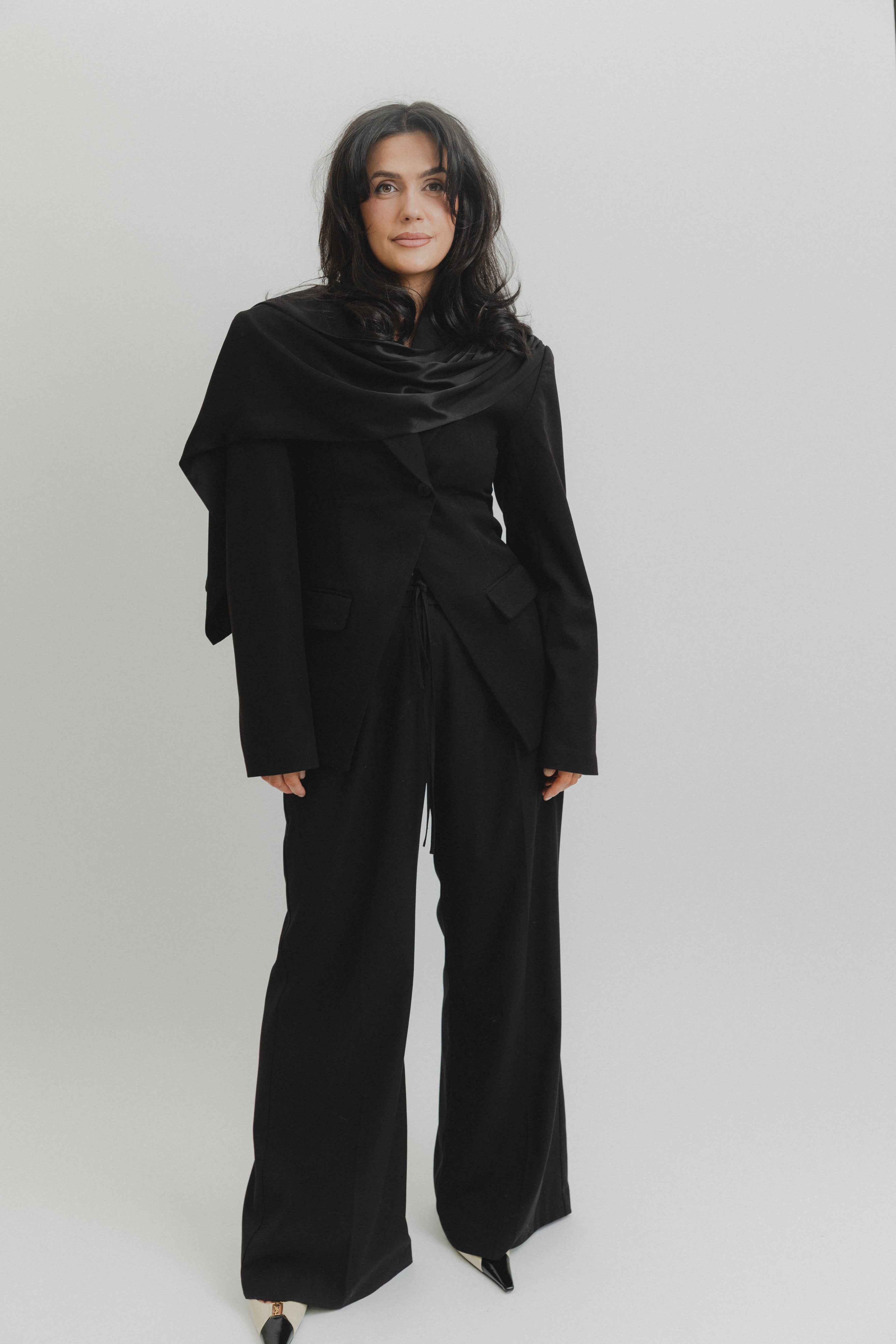 Sara cape blazer