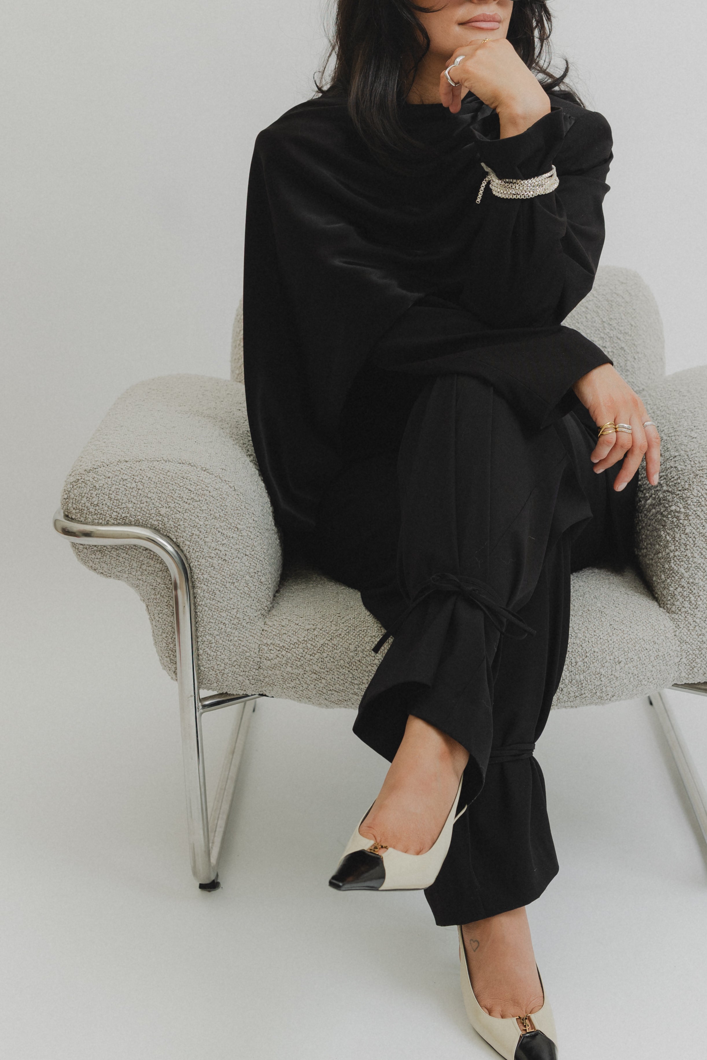 Sara lace pants black